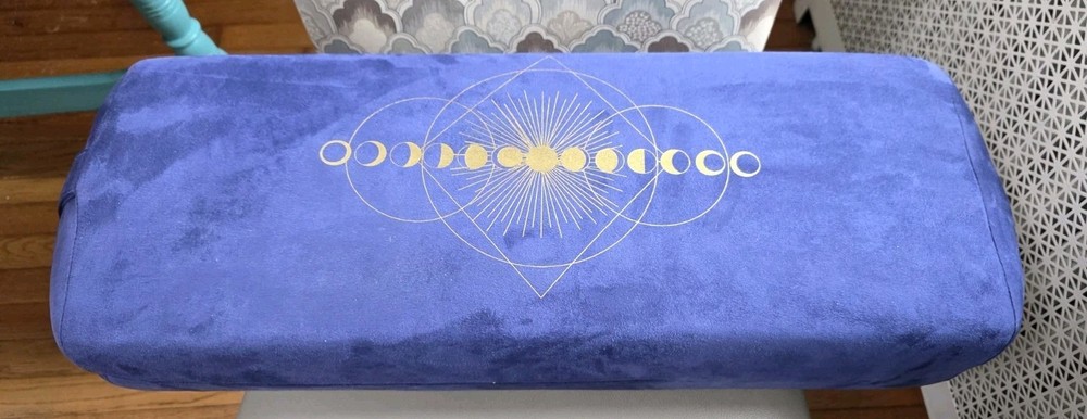 TMNovo Yoga Bolster Pillow Purple / Blue Suede 28″ x 10″ x 6″
