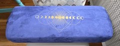 TMNovo Yoga Bolster Pillow Purple / Blue Suede 28″ x 10″ x 6″