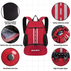 EULANT Soccer Backpack with Shoes Compartment, Waterproof Drawstring Bag for …