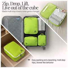 8-Piece Luxury Compression Packing Cubes & Bags for Travel – Maximize Spac