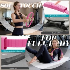 Pilates Ring, Silicone Magic Pilates Rings, Lightweight & Durable Flexible Fi…