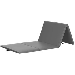 BalanceFrom GoGym 120x48in All Purpose Folding Gymnastics Mat, Gray (Open Box)