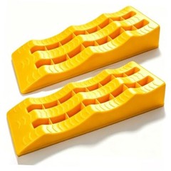 Heavy-Duty 3-Step RV Levelling Ramps – Anti-Skid Camper Blocks – 2 Pack
