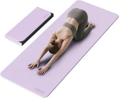 Foldable Yoga Mat Extra Thick & Large (74″ X 31.5″ X 0.32″), Double-Sided Non Sl