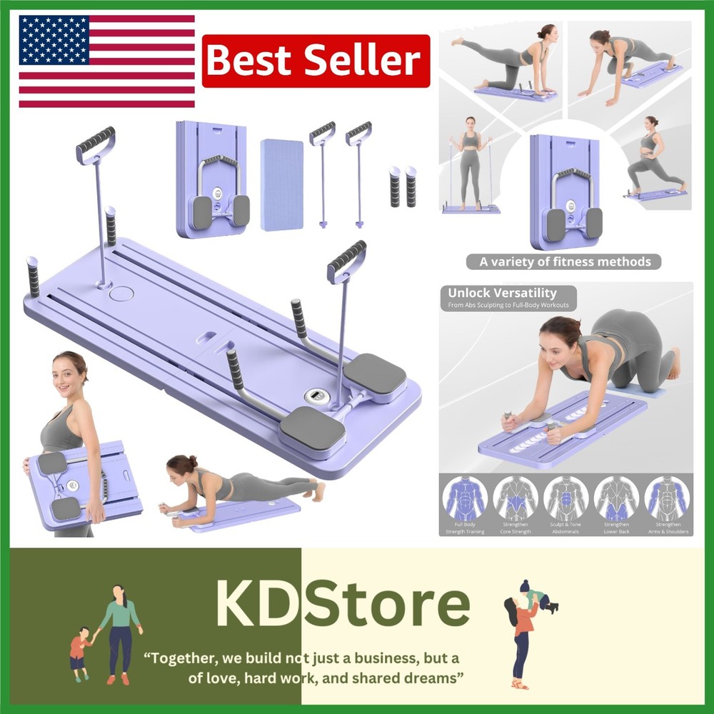 Durable Compact Pilates Board with Adjustable Resistance for All Fitness Levels