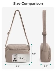 Foldable Crossbody Bags for Women, Small Travel Purses Hobo Bag | 2.4L Camel