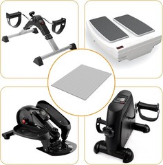 Elliptical Exercise Mat 19.7 x 23.6 – Non-Slip Stability and Protection