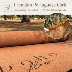 Designer Cork Yoga Mat – Signature Aesthetics on Quality Portuguese Cork with 5M