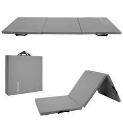 BalanceFrom Fitness GoGym 6 ‘x 2’ x 1.5″ Folding 3 Panel Exercise Gym Mat, Gray