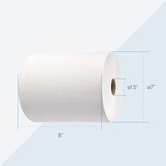 EZbrnd Premium Soft 2ply+ Hardwound Hand Towel Roll, FSC certified, 600 ft x …