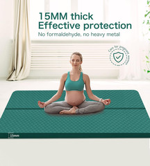 Nuveti Large Exercise Mat – 15Mm/20Mm/30Mm Thick Yoga Mat | Workout Mat for Fitn