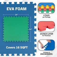 Foam Mat Floor Tiles, Interlocking EvaFoam Upholstery, …