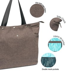 Yoga Mat Bag Gym Tote Multi Pockets Women Drawstring Carrier Pilates Travel