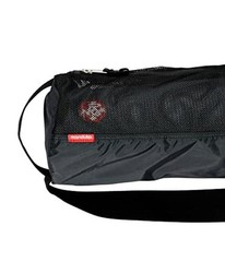 Breathe Easy Full Zip Yoga Mat Carrier Bag – With Pocket, Adjustable Black