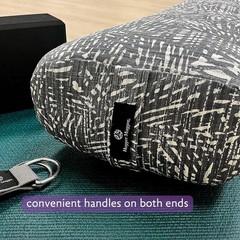 Hugger Mugger Standard Yoga Bolster – Firm, Supportive, Handmade, Durable Black