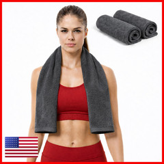 Eoc Evolution Of Cotton Sports Towel – Double Pack 2 Pieces 12X51 Dark Gray 100
