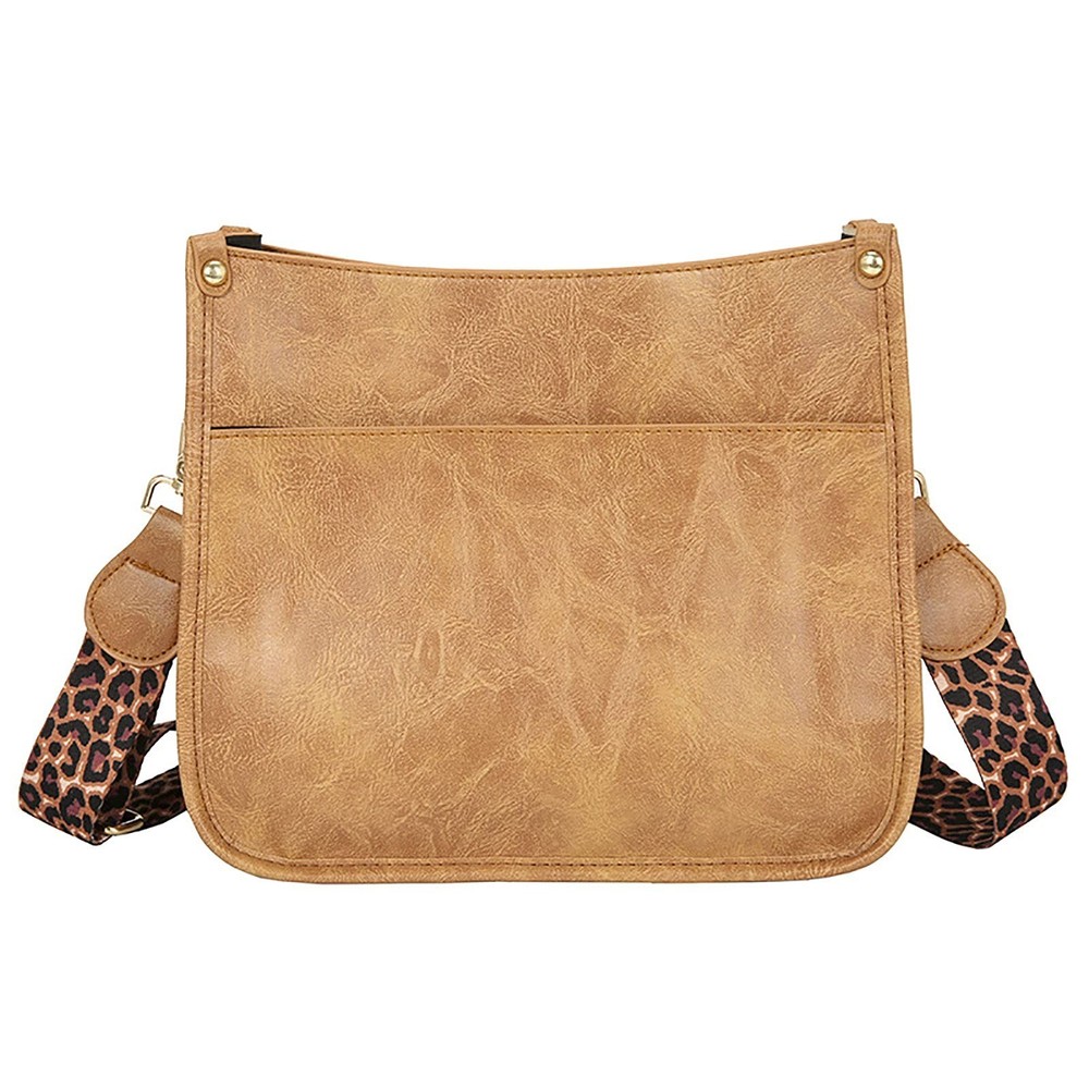 HAIBOLAN Women’s Leopard Guitar Strap Crossbody Purse Shoulder Bucket Cross-b…