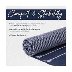 Y O Gayo Handmade Organic Yoga Mat made with 100% Organic Cotton Yo… Fast Ship