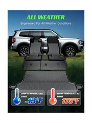 TPE Floor Mats &Trunk Mat for Subaru Forester 2019-2024 with Backrest Mat，