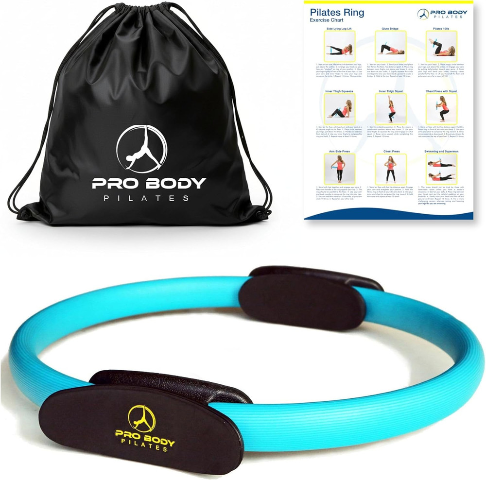Fitness Circle – 14 Inch Pilates Ring for Focusing on Toning Inner Thighs, Arms,