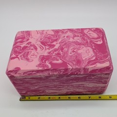Gaiam Foam Yoga Block Non-Slip 8.5”x 6″ x 4″ pink stretch Brick Lightweight