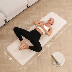 Extra Thick 10mm Foldable Yoga Mat 75″x26″ Non-Slip Fitness Exercise Mat – Eco-F