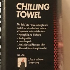 Bally Total Fitness Chilling Towel Pink