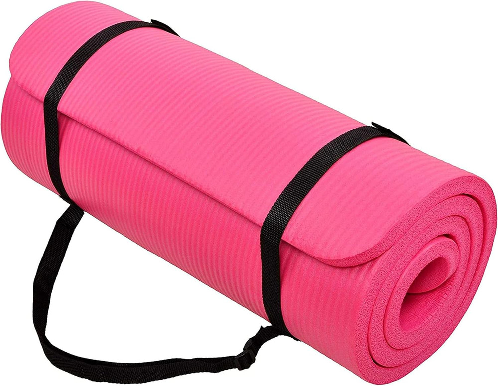Yoga Mat, 1-Inch Extra Thick High Density Exercise Mat, Anti-Tear Exercise Yoga