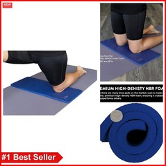 Yoga Knee Pad 15mm Extra Thick 24×10 Inches NBR Foam Cushion for Floor Exercise