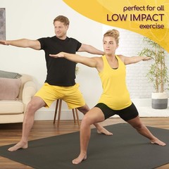 Large Yoga Mat 6’x4’x8mm Extra Thick, Durable, Non-Slip & Odorless Barefoot E…