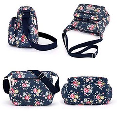 Casual Nylon Floral Shoulder Bag For Women Crossbody Bag Messenger Bags Flower