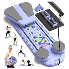 Pilates Board,Foldable Pilates Reformer Sets with Timer & Accessories New