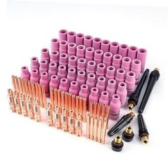 96-Piece TIG Welding Consumables Kit Extra Thick Alumina Ceramic Cups(4# 5# 6#