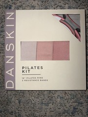Danskin Pilates Kit 4 Piece kit Exercise & Fitness NEW- 16” Ring & 3 Bands