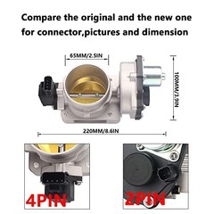 Electronic Throttle Body Assembly 65mm Replacement for Explorer 9W7Z9E926AA