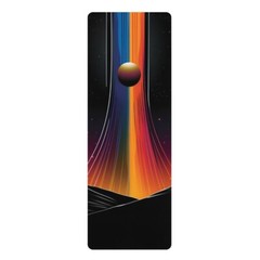 Retro Space Spectrum Rainbow Rubber Yoga Mat