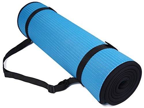 Extra Thick 10mm Anti-Slip Yoga & Pilates Mat with Carrying Strap – 72″x24″