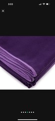 Peace Yoga Purple Suede Yoga Towel 2-Pack Anti-Slip Ultra-Absorbent 24×72