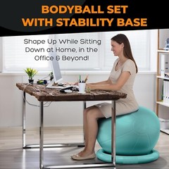 Silla de yoga con pelota de ejercicios para oficina con base antiestallidos NEW