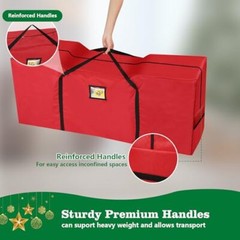 Christmas Tree Storage Bag 7.5 FT – Large Christmas Tree Storage, Heavy Black