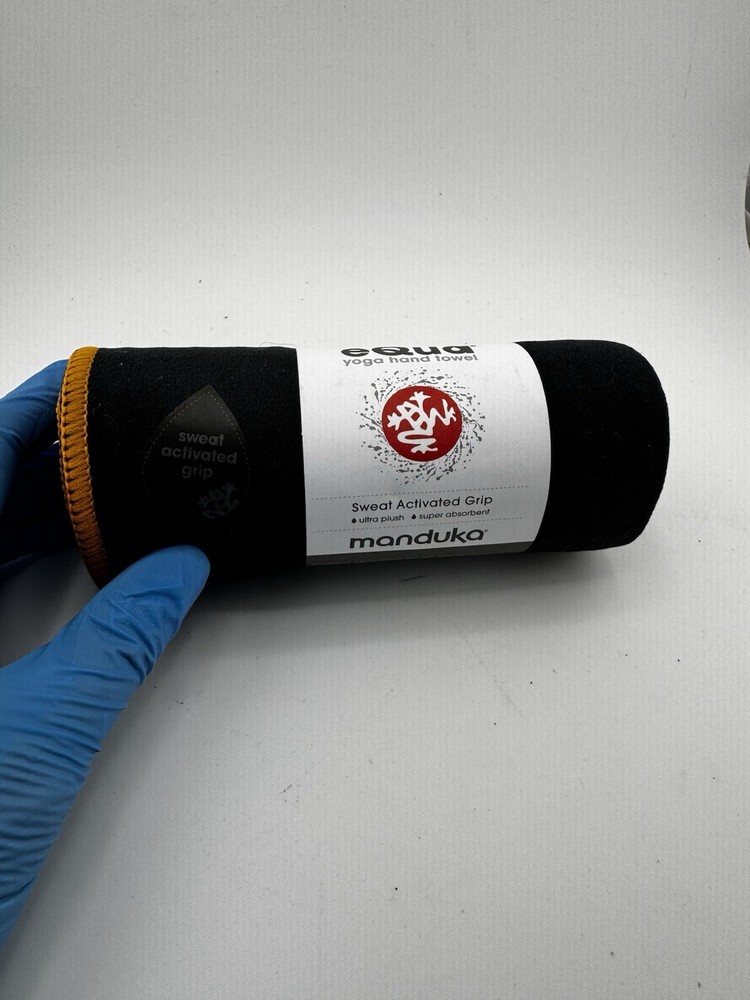 Manduka eQua Yoga Hand Towe16x26.5″ Sweat Activated Grip New