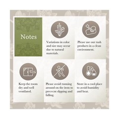 FULI Japanese Tatami Yoga Mat, Igusa Mat, Non Slip Exercise & Fitness Mats, P…