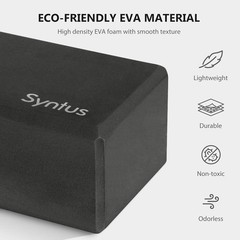 Yoga Block and Strap Set: 2 Durable EVA Blocks + 8FT Strap for Yoga and Pilates
