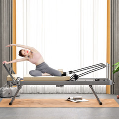 Pilates Reformer Machine For Home Gym Workout, Foldable Pilates Equipment