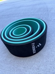 Yoga Wheel Set of 4 Thick Back Wheels for Pain Relief & Stretch