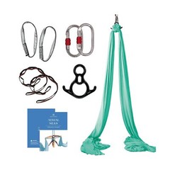 Aum Active Aerial Silks Starter Kit – Durable 9 Yards of Aerial Yoga Hammock …