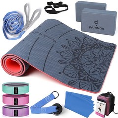 1/3 Yoga Mat Thick, Yoga Kit and Sets for Beginners Include High Density Yoga…