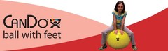 30-1891 Non-Slip Inflatable Exercise Ball with Stability Feet for Exercise,