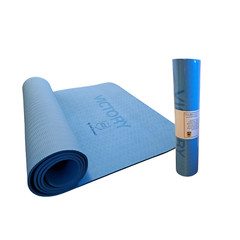 GODSERVANT Inspirational Victory Blue Yoga Mat, 72″ x 24″ x 6mm Thick Yoga Mat