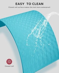 Extra Large Yoga Mat – 72″x48″, 1/4″ Thick, Non-Slip, Durable, Eco-Friendly